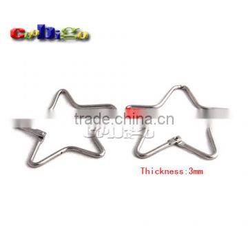 Multi Shape Snap Ring Opening Nickel Plated Iron #FLQ133 photo-2