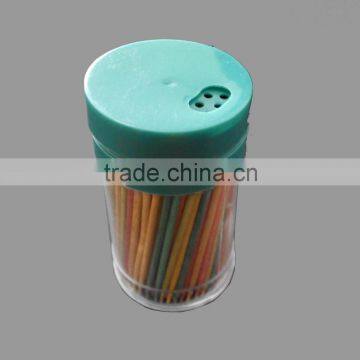 250pcs natural colored wooden toothpicks