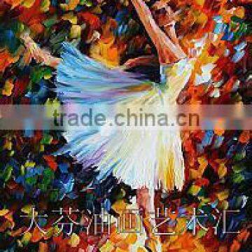 hot sale 100% pure cotton hand painted oil on canvas