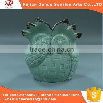 Collectible decorative ceramic owl statues