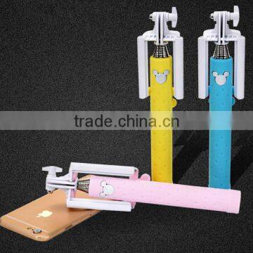2015 Wholesale Wireless Bluetooth Control Selfie Stick Monopod Selfie Stick