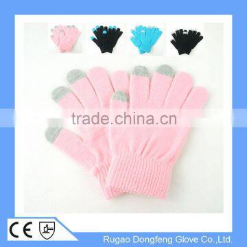 3 Finger Capacitive Screen Touching Hand Warmer Gloves Daily Life Usage Acrylic Gloves