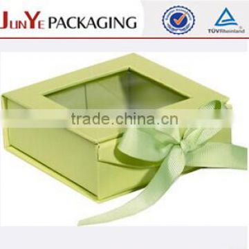 Elegant design decorative high end perfume gift box with ribbon