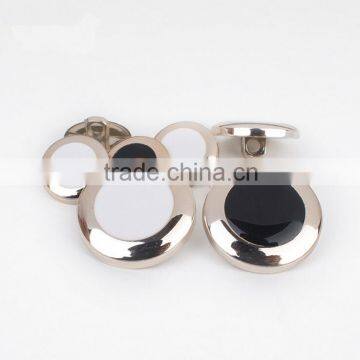 Wholesale Platic Button for lady cost,black and white new style oiled button