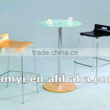 High Bar Glass Table