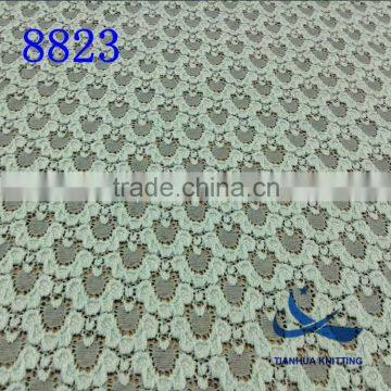 8823 fashionable lace fabric for dresses with knitted technology