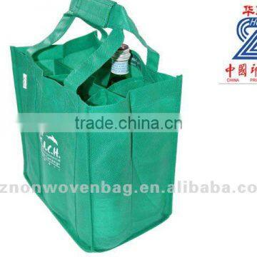 eco-friendly non-woven bottle bag for 6 bottles(HL-6003)