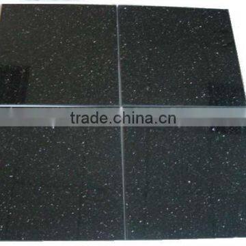 natural hebei black granite tile flooring