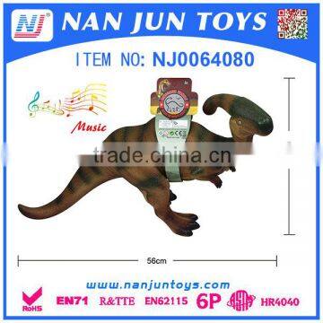 Children animal play set rubber dinosaur toy