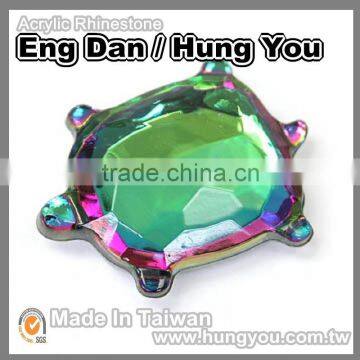Unique Design Turtle Shaped Rhinestone Ornaments for Crafts