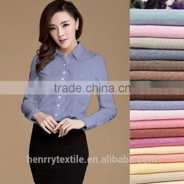 21s polyester/cotton woven shirt fabric,CVC yarn dyed oxford fabric.