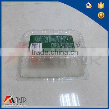 disposable food grade clear plastic packaging plastic tray
