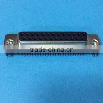 New products slim d-sub 25p female right angle dip connector