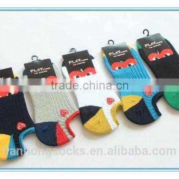 High quality Cotton Embroidery Low Cut Man Boat Socks Wholesale