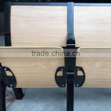 Cheap Attached Folding College School Student Desk and Chair HXFD002 photo-3