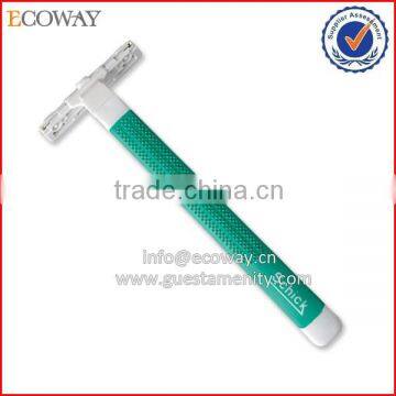 OEM Newest Hot Sale Hotel Twin Blades Disposable Rubber Handle Razor