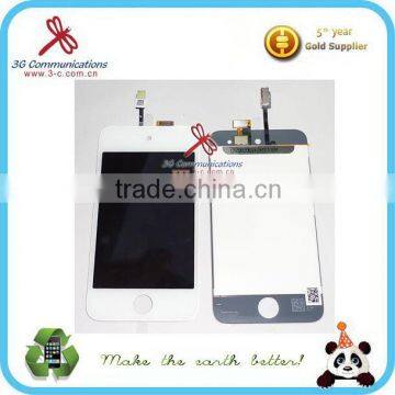 for ipod touch 4 LCD screen assembly white