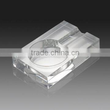 Wholesale k9 glass crystal engraved factory large crystal cohiba cigar ashtray