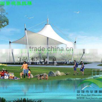 PTFE ETFE Tent Tensile Membrane Structure canopy parking landscape