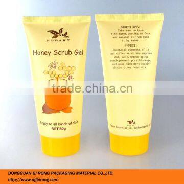 80g honey scrub gel packaging tube with screw cap