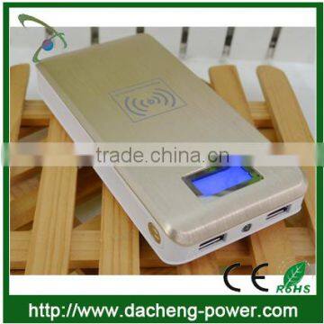 LCD power screen indicator zens qi wireless power bank 12000mAH