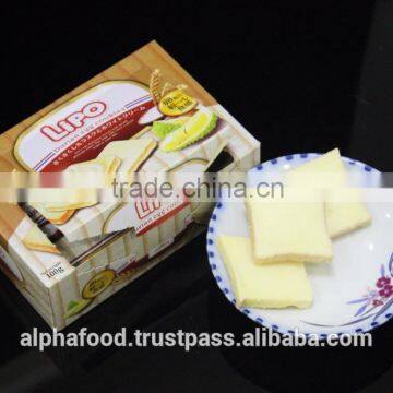 Sweet Crunchy Texture LIPO 100G Durian Egg Biscuit with box packing