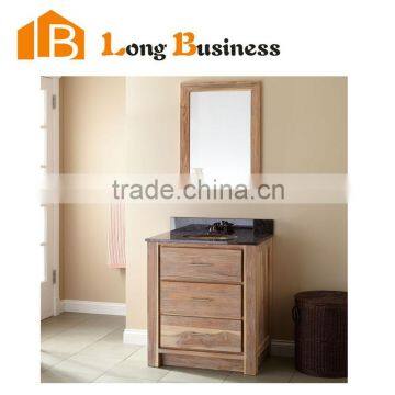 LB-LX2202 The latest design waterproof wooden bathroom vanity, double sink mordern bathroom vanity