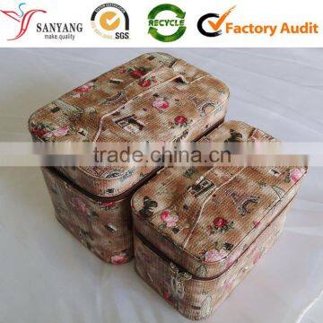 Yiwu packaging box manufacturer wholesale flower rose pattern makeup cosmetic case box