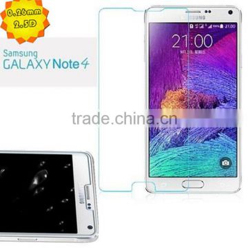 Factory price 9H Mobile Phone Tempered Glass Screen Protective Guard Film for Samsung Galaxy Note 4