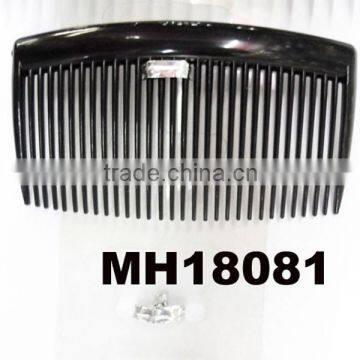 bulk wholesale cheap decorative black plain plastic hair combs