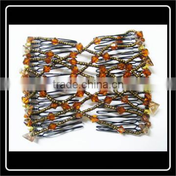 Hot-Sale fashion abstract design pair of metal hair comb,twin hair combs-BBF09039