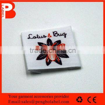 high quality custom jeans cotton care label, different color logo design