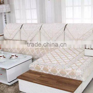 Print microfleece fabric sofa cover