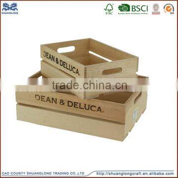 Wholesale China customized Wooden box with logo by shandong manufacturer