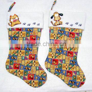 Christmas cat stocking