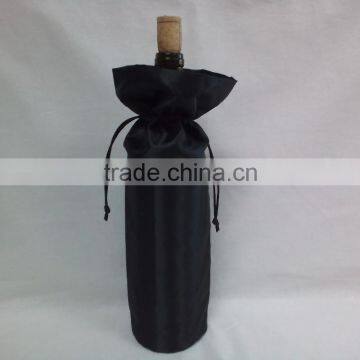 cheap black recycle satin wine bag wholesale for christmas