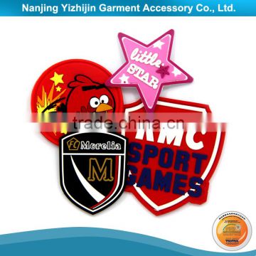 Factory price high quality custom rubber hat label