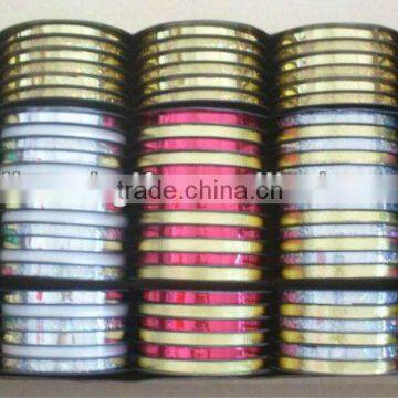 HOT SALE ! 20 Rolls 6 Channels Metallic Poly Curly Ribbon