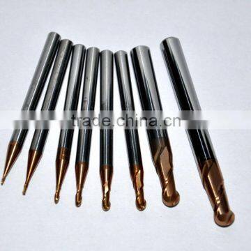 2 flutes ball and nose long straight shank tungsten solid carbide end mill cutter