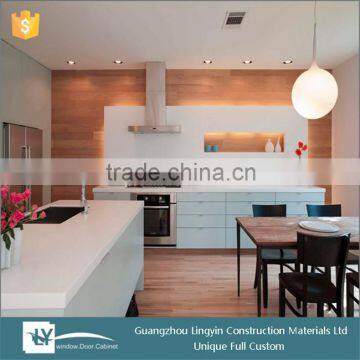 2016 China Guangzhou OPPEIN Wood Veneer and Shining MDF Lacquer Kitchen Cabinet pantry cupboards sri lanka