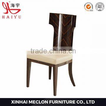 A8-09 Furniture leather wooden dining chair