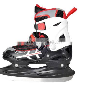 Super fast sport ice hockey 4 size adjustable ice skate for kids with high quality