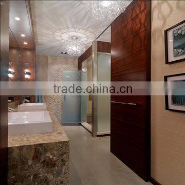 Wall mounted Interior Flush Sliding Doors for Bathroom