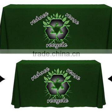 custom printed tablecloth for tradeshow advertising high precision printing