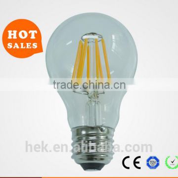 CE ROHS ERP 8W 800lm led bulb filament E27 led filament dimmable