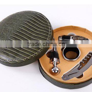 Promotional New Design Custom Leather Box Wine Box Wine Opener Gift Sets photo-3