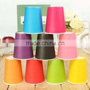 Solid color single wall paper cup