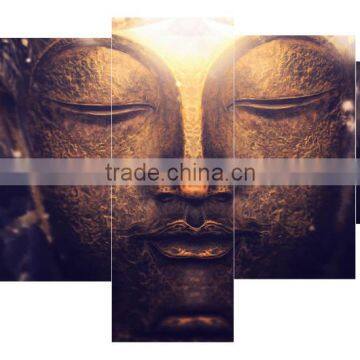 Framed 5 panel feng shui buddha inkjet canvas printing services