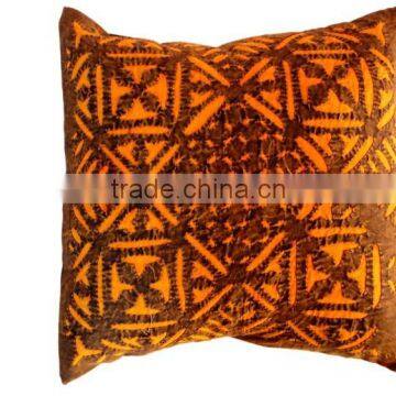 RTHCC-7 Hot Selling Designer Applique Cut work Square cushion covers home Furnishing Manufacturer and Exporter