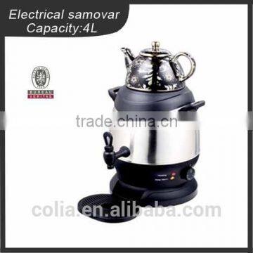 4L stainless steel turkish samovar